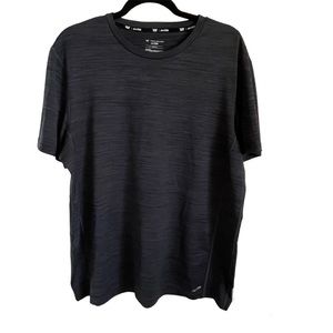 Mens Tek Gear Dry Tek Black / Ash Athletic Top - L